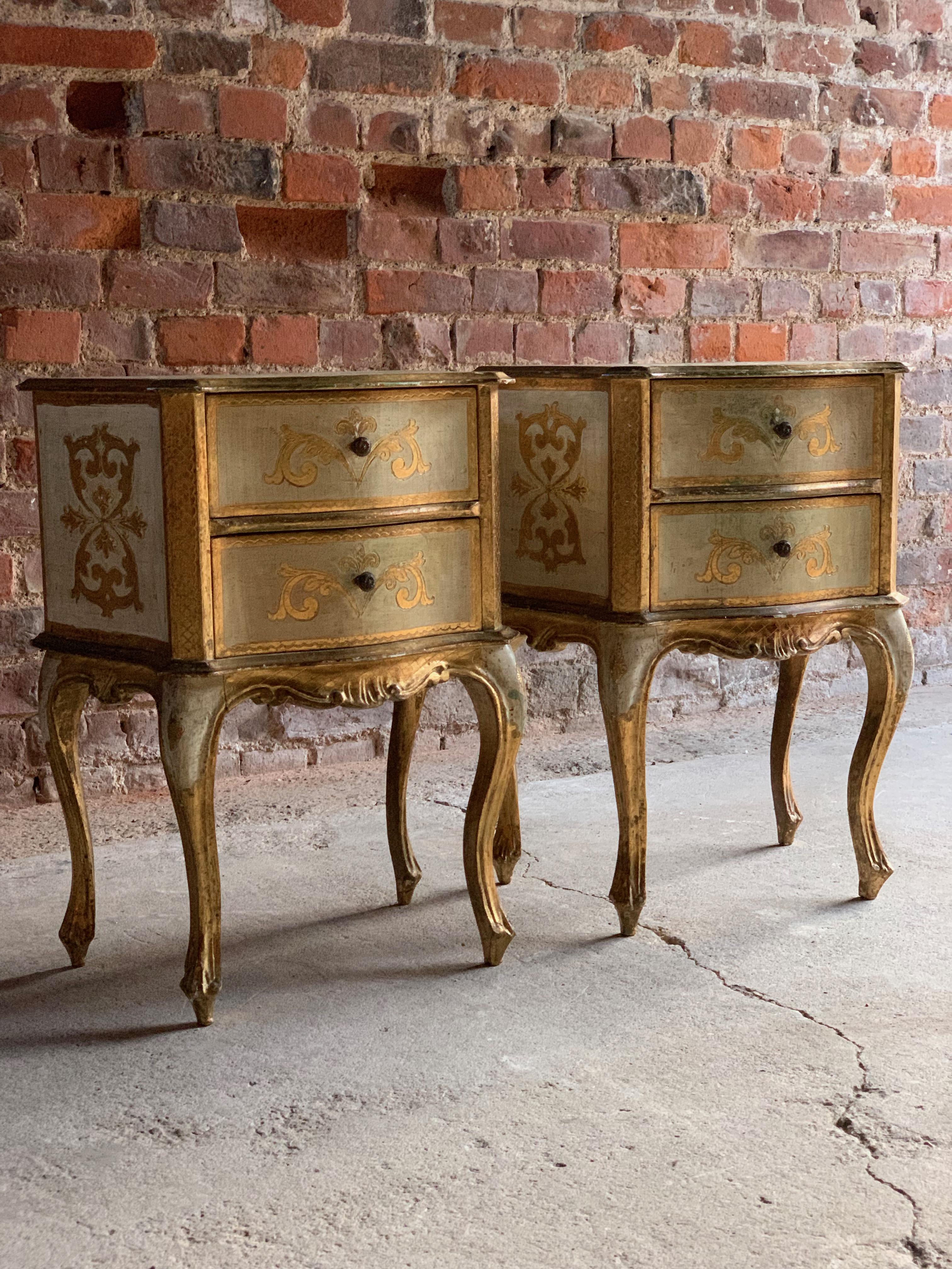 rococo bedside cabinets