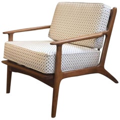 Italian Beechwood Armchair with Cushions from 1960s