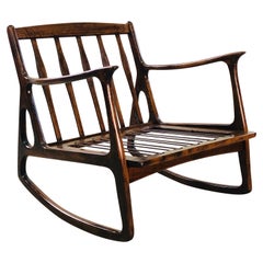 Italian Beechwood Rocking Chair