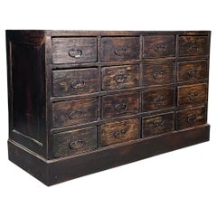 Italian Belle Époque antique Wooden chest of drawers, 1900s