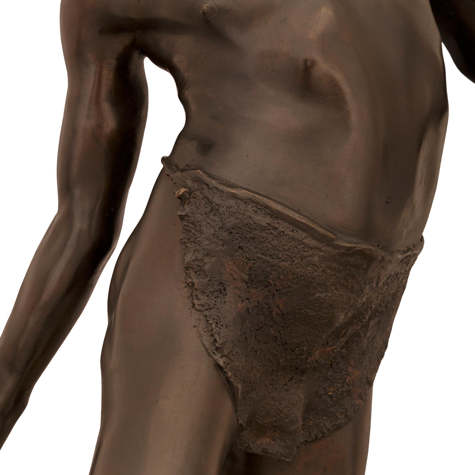 Italienische Bronzestatue aus der Belle Epoque-Periode mit dem Titel Il Granchio, signiert von De Lotto im Angebot 1
