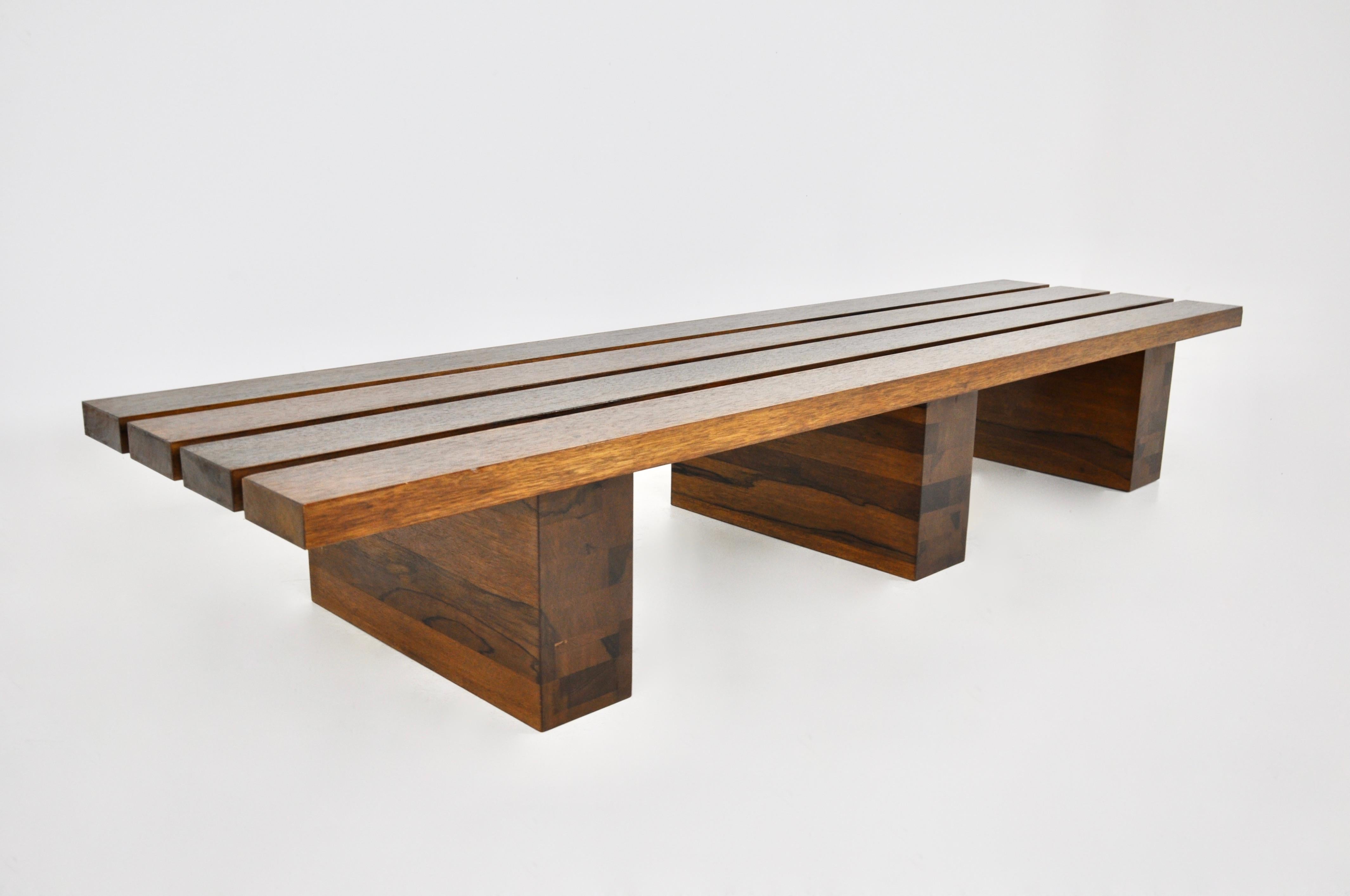 Wood Italian Bench, 1950s For Sale