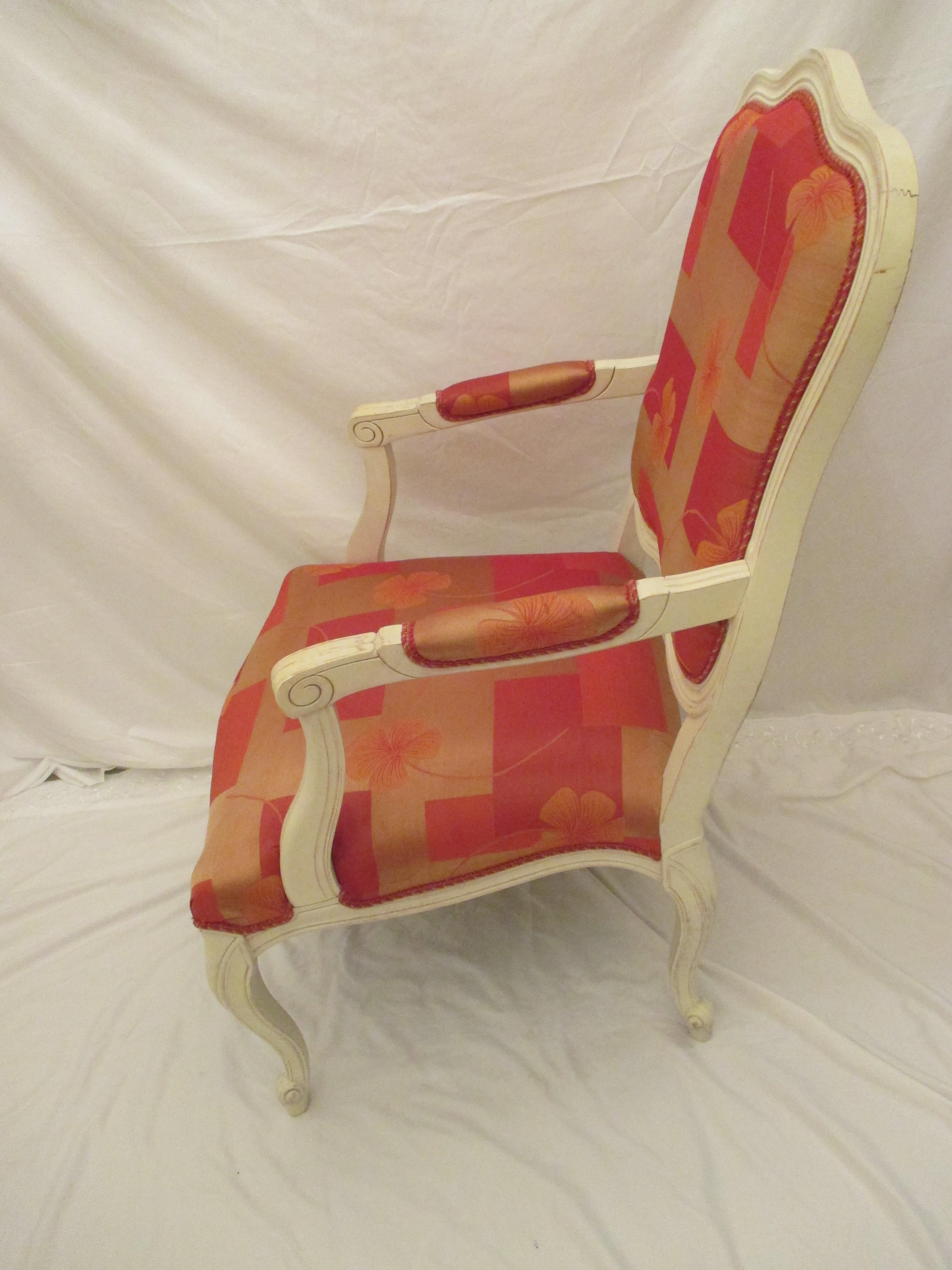 Italian Bergere Chair In Fair Condition For Sale In Naples, FL