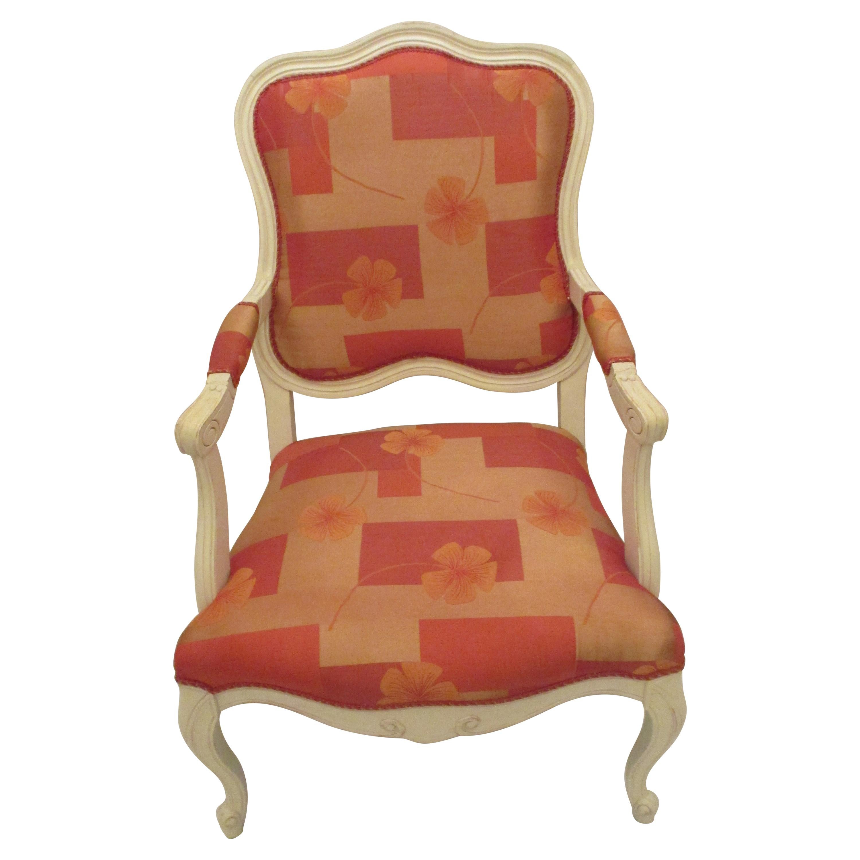 Italian Bergere Chair For Sale