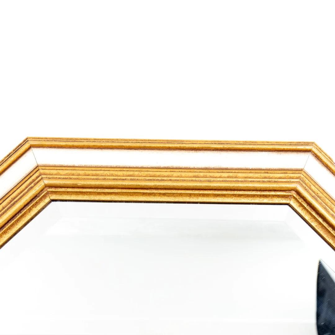 Italian Beveled Octogen Gilt Mirror In Good Condition For Sale In New York, NY