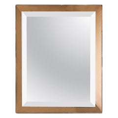 Italian Bicolor Beveled Mirror, Italy, 1960s