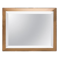 Italian Bicolor Beveled Mirror, Italy, 1960s