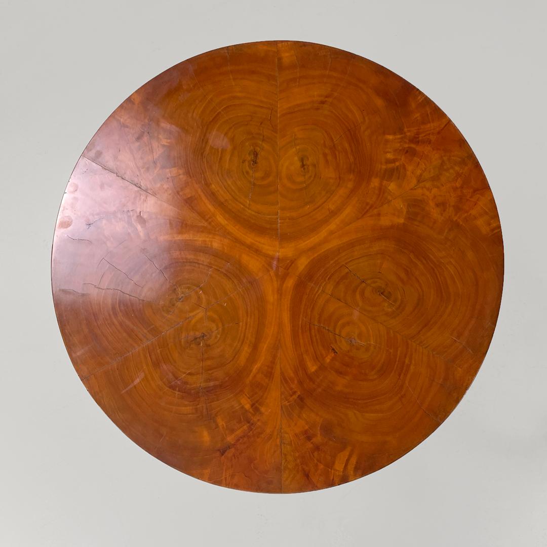 Italienische runde Holzsockel oder -säulen im Biedermeier-Stil, frühe 1800er Jahre im Angebot 1