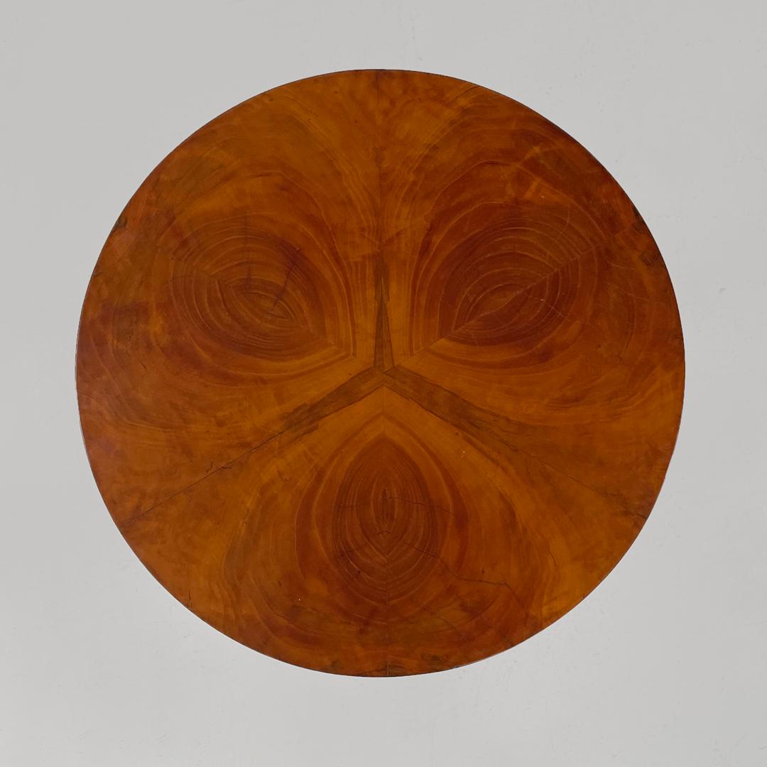 Italienische runde Holzsockel oder -säulen im Biedermeier-Stil, frühe 1800er Jahre im Angebot 2