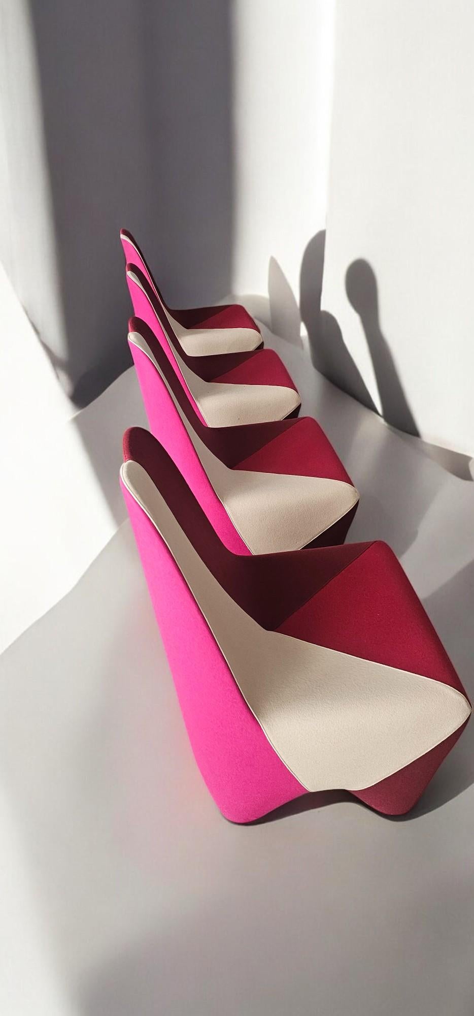 Italian Binta four Armchairs designed by Philippe Bestenheider for Moroso, 2010 For Sale 4