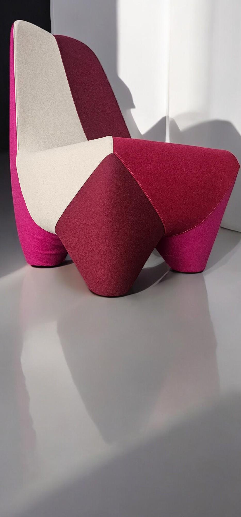 Italian Binta four Armchairs designed by Philippe Bestenheider for Moroso, 2010 For Sale 8