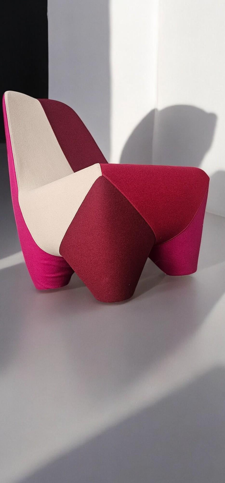 Italian Binta four Armchairs designed by Philippe Bestenheider for Moroso, 2010 For Sale 9