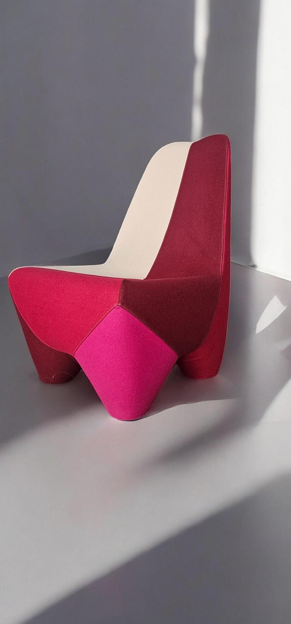 Italian Binta four Armchairs designed by Philippe Bestenheider for Moroso, 2010 For Sale 10