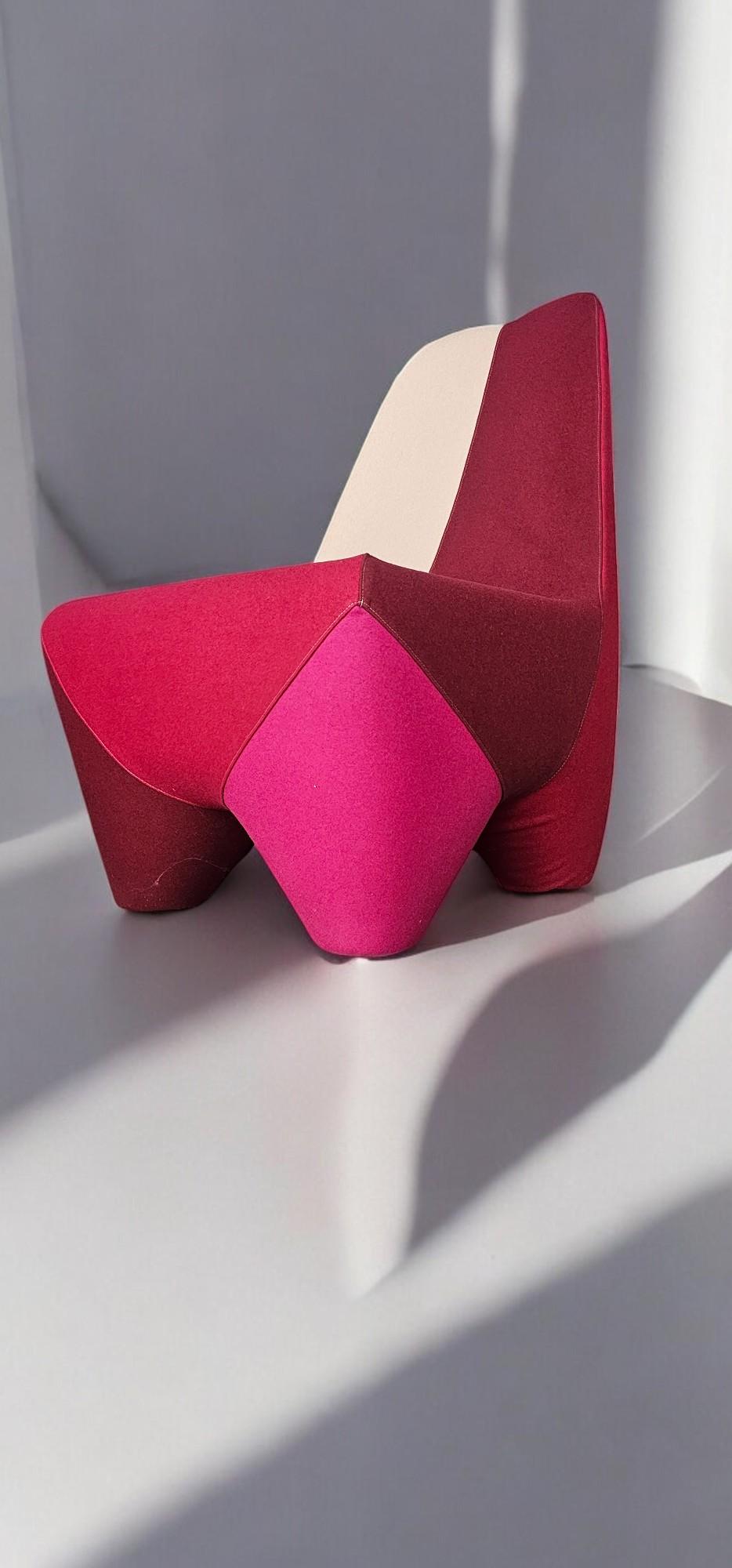 Italian Binta four Armchairs designed by Philippe Bestenheider for Moroso, 2010 For Sale 12