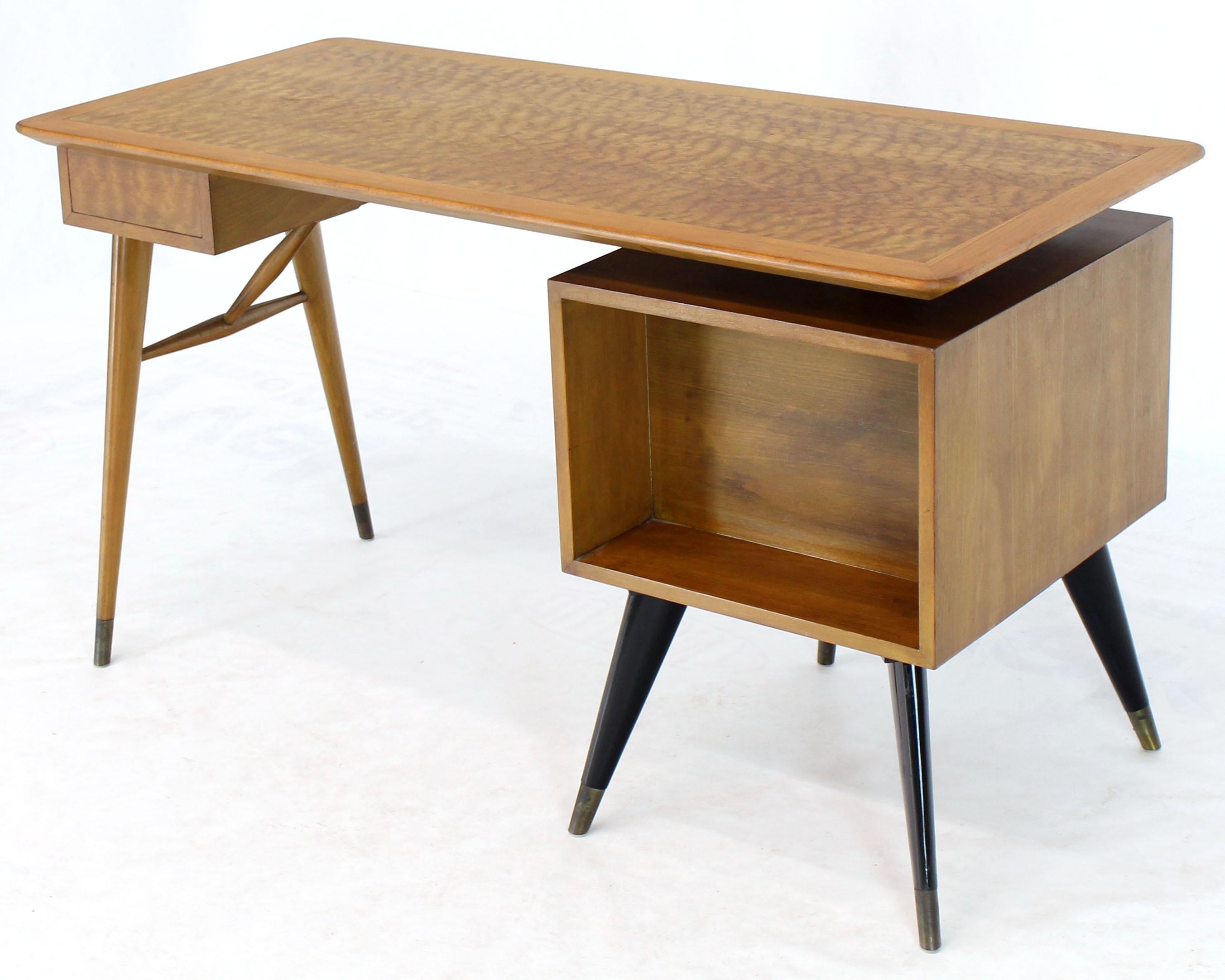 birch wood desk