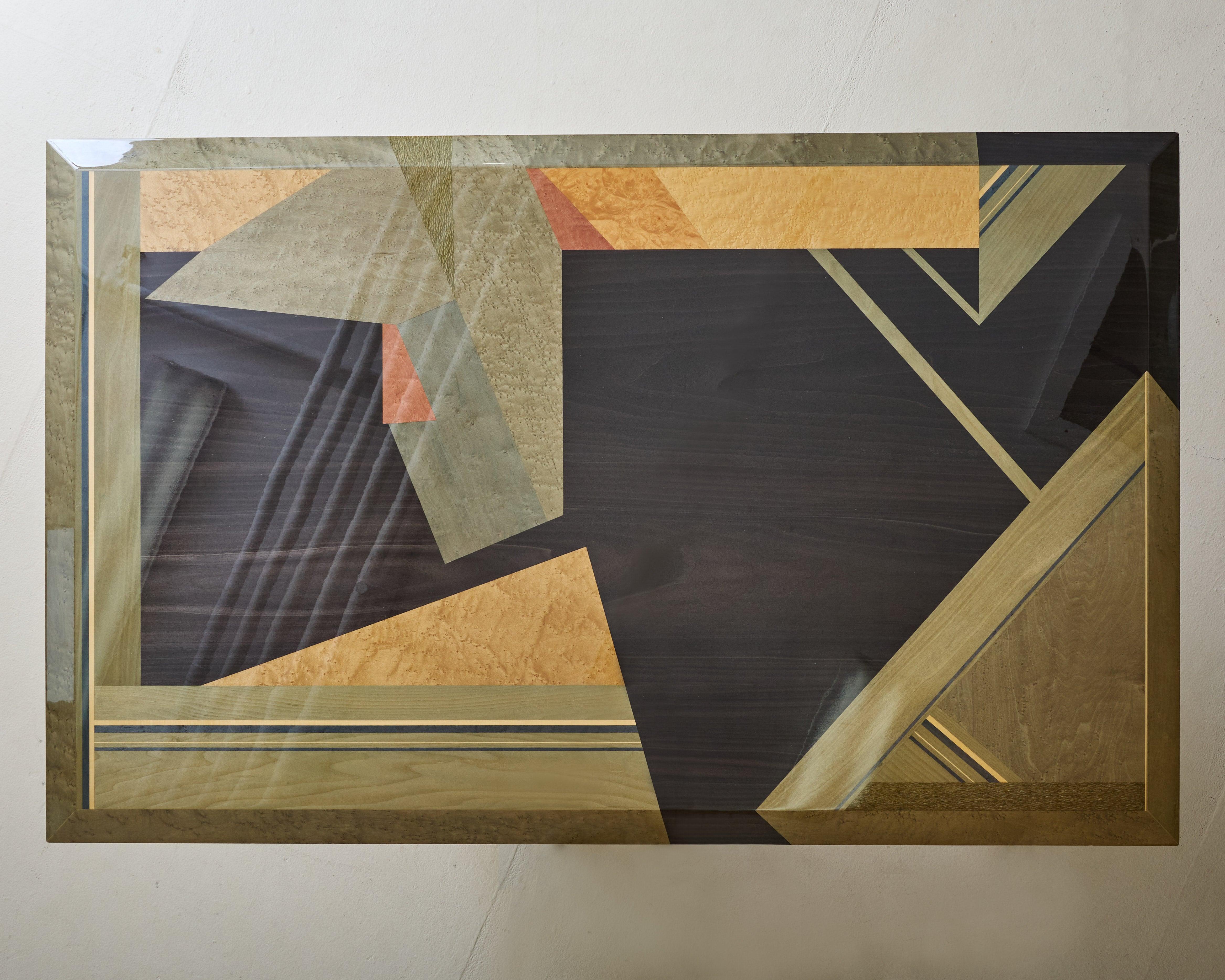 Post-Modern Italian Birdseye Maple Dining Table by Giovanni Offredi for Saporiti, 1980s For Sale