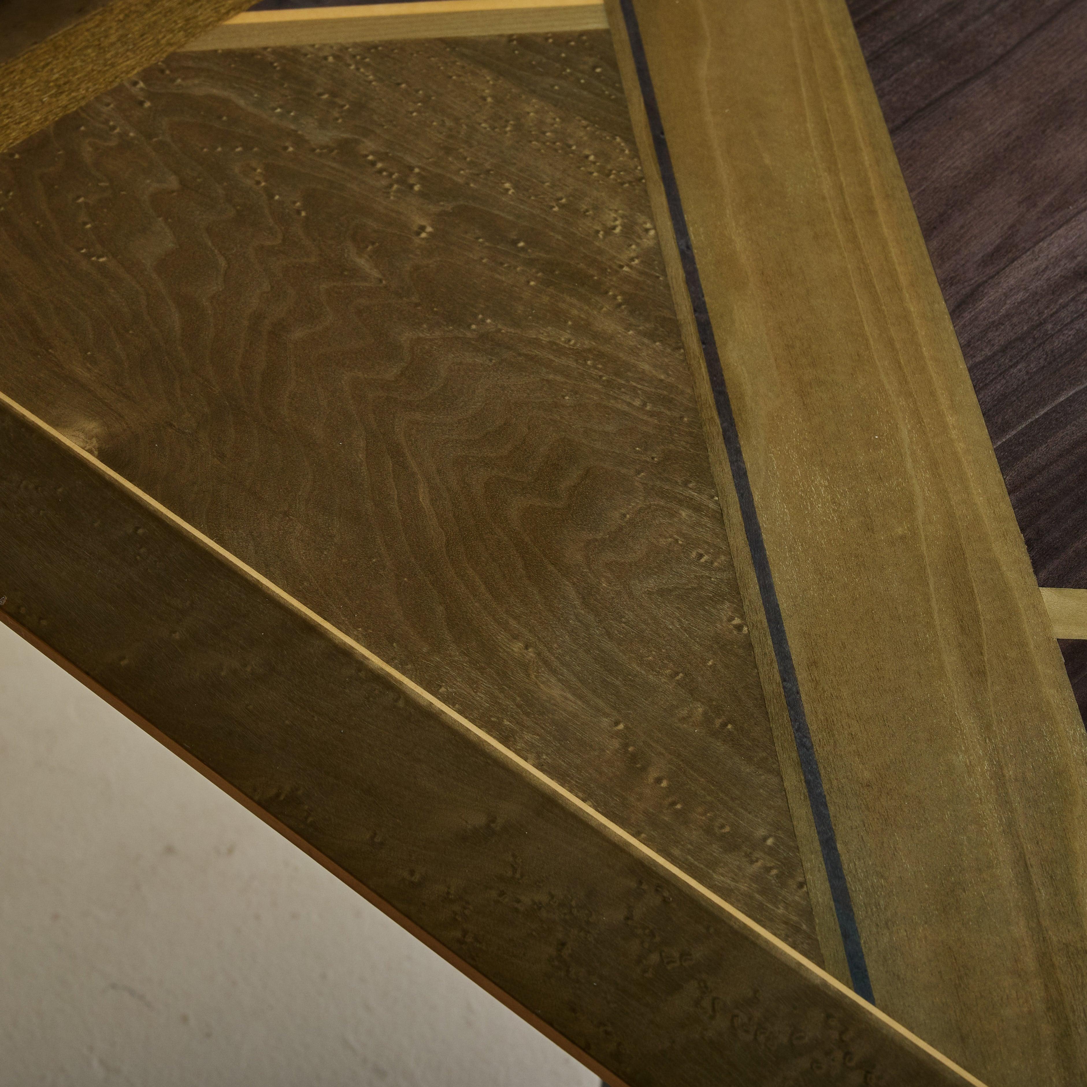 Italian Birdseye Maple Dining Table by Giovanni Offredi for Saporiti, 1980s For Sale 2