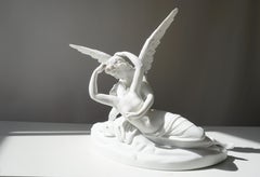 Italian Biscuit Porcelain “Psyche Revived by Cupid’s Kiss”, circa 1900