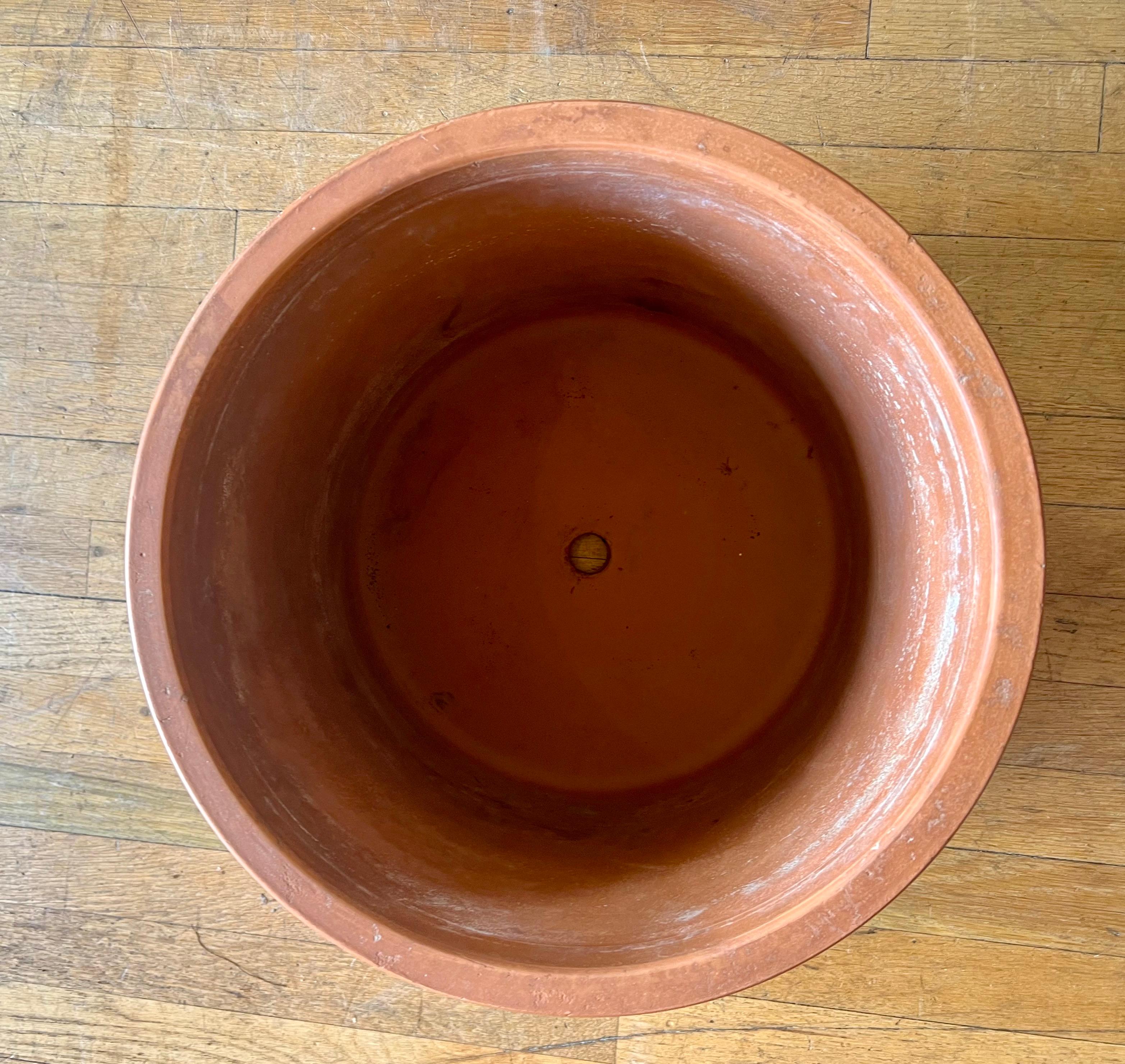  Italian Bitossi Rare Terracotta Cherub  Planter Flower Pot Stamped Neoclassical 2