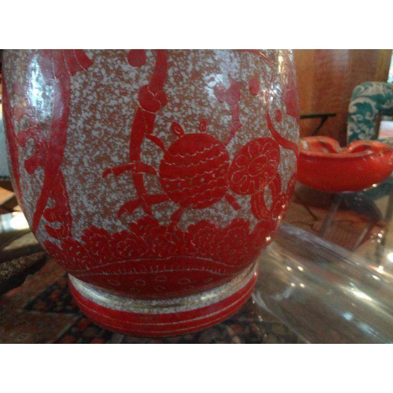 Italian Bitossi Style Midcentury Vase with Sea Creatures In Good Condition In Houston, TX