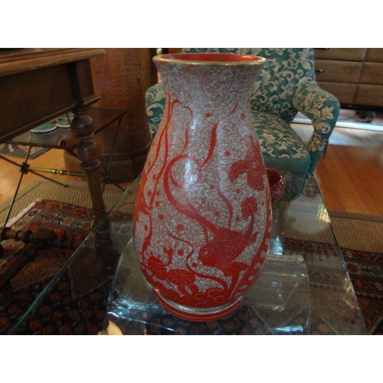 Italian Bitossi Style Midcentury Vase with Sea Creatures 3