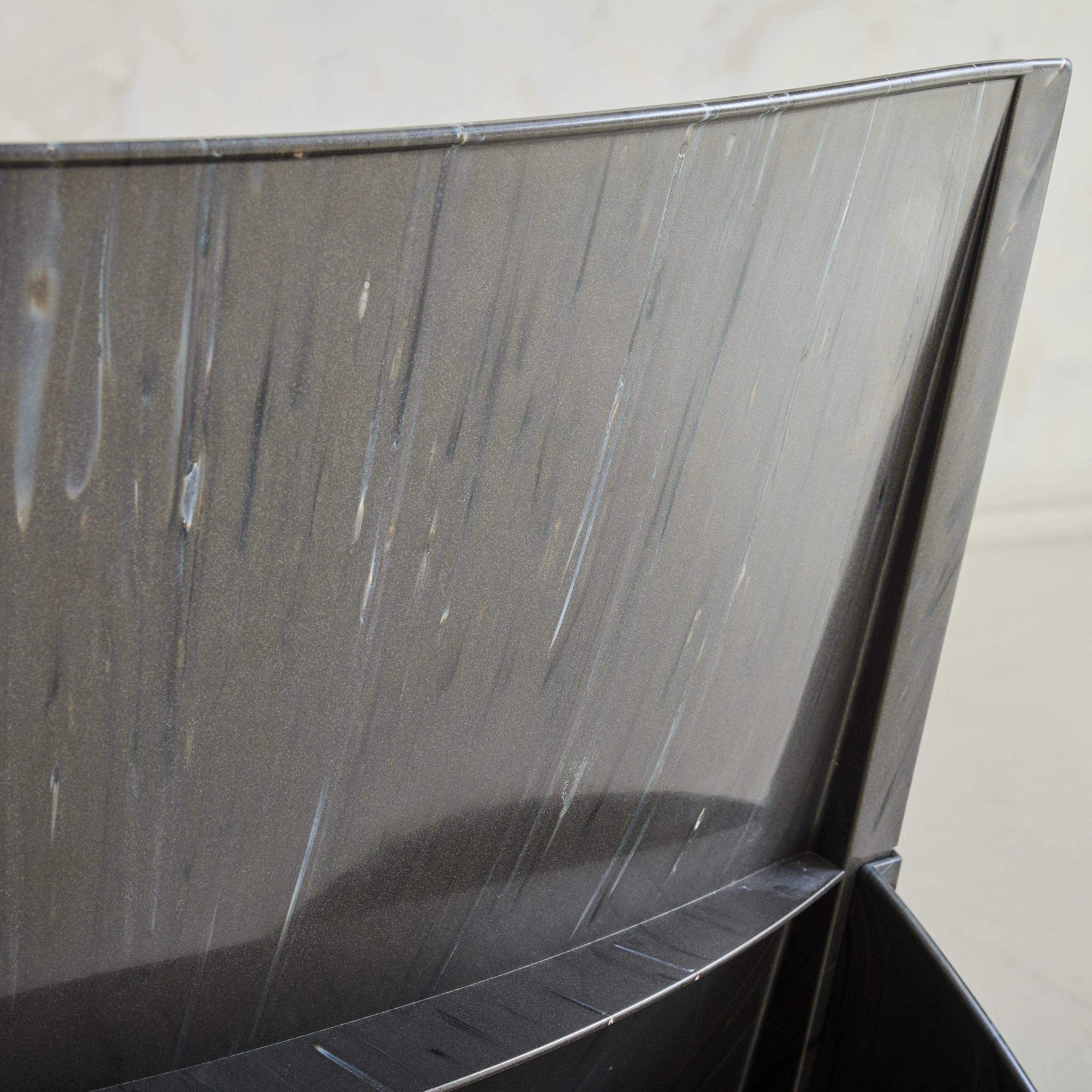 Fin du 20e siècle Chaise longue italienne noire '4814' par Anna Castelli Ferrieri pour Kartell, 1988 en vente