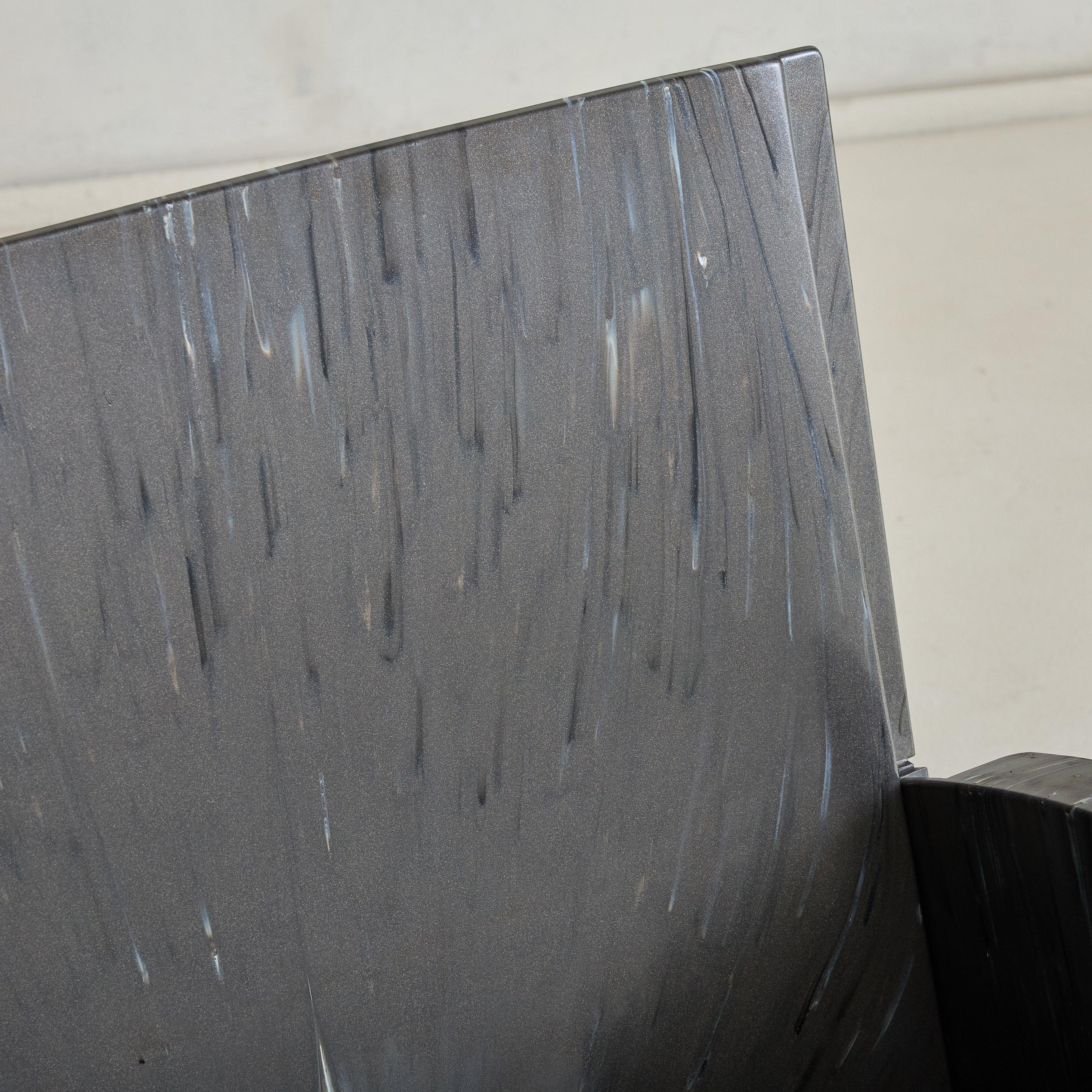Chaise longue italienne noire '4814' par Anna Castelli Ferrieri pour Kartell, 1988 en vente 3