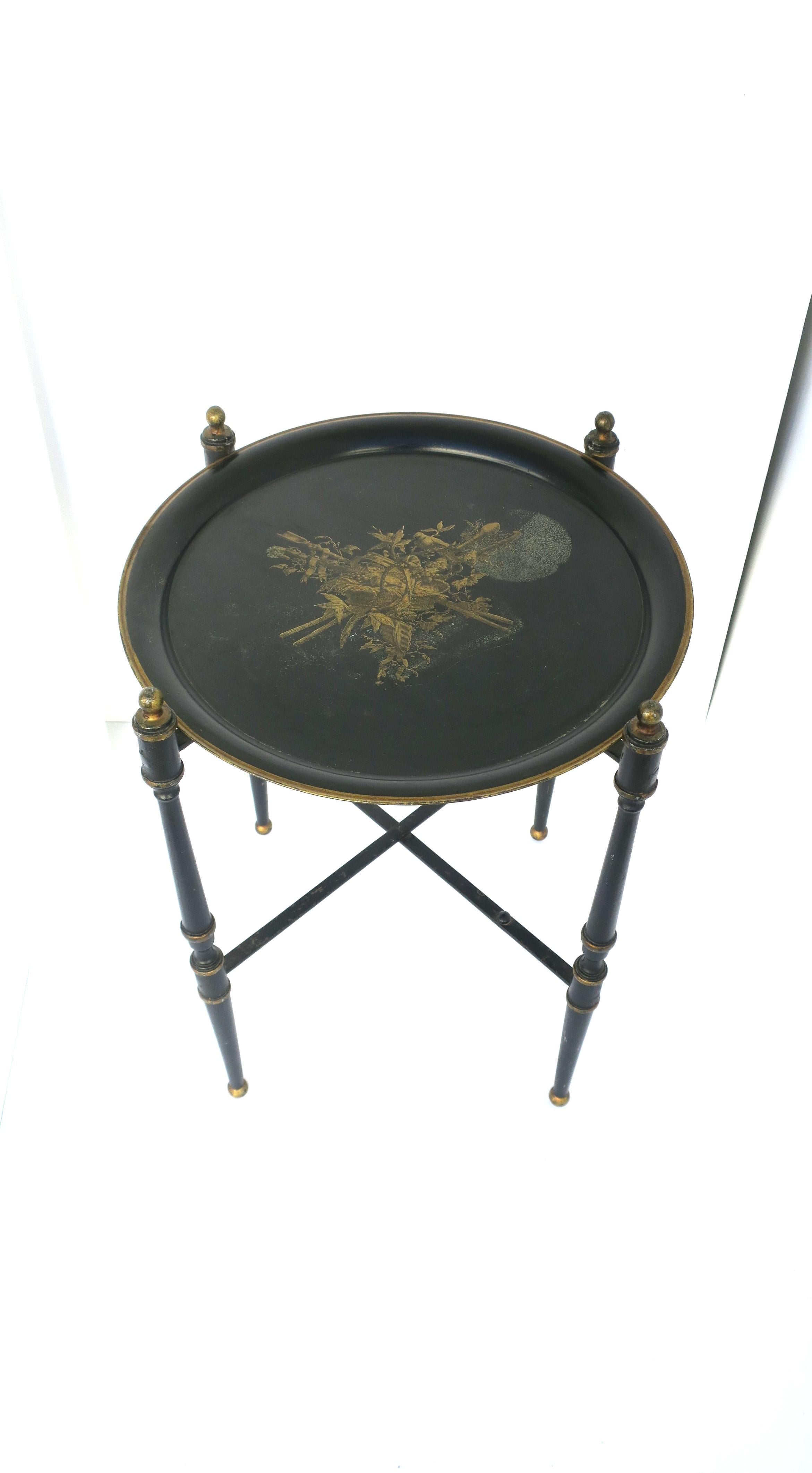 black drinks table