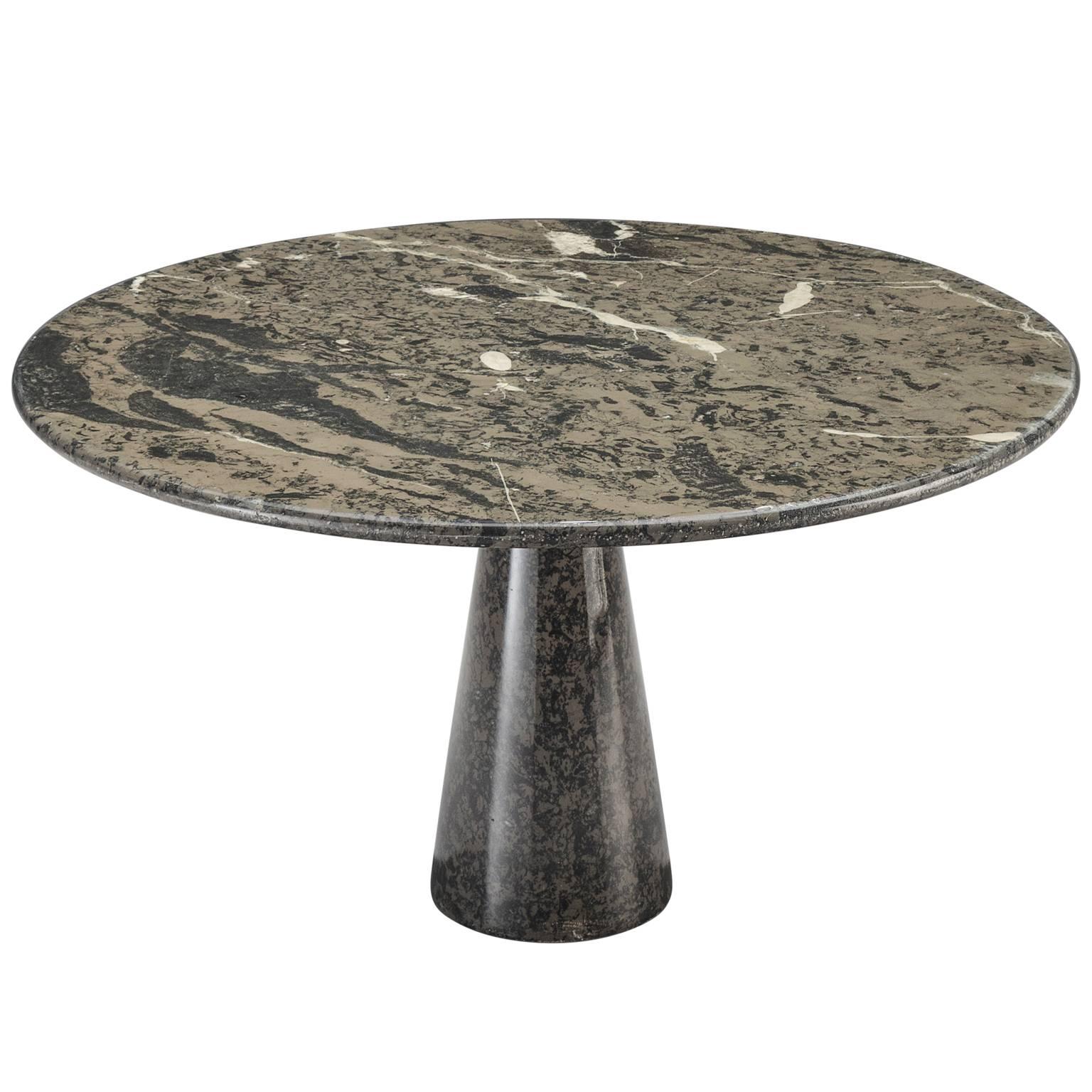 Italian Black and Grey Marble Centre Table