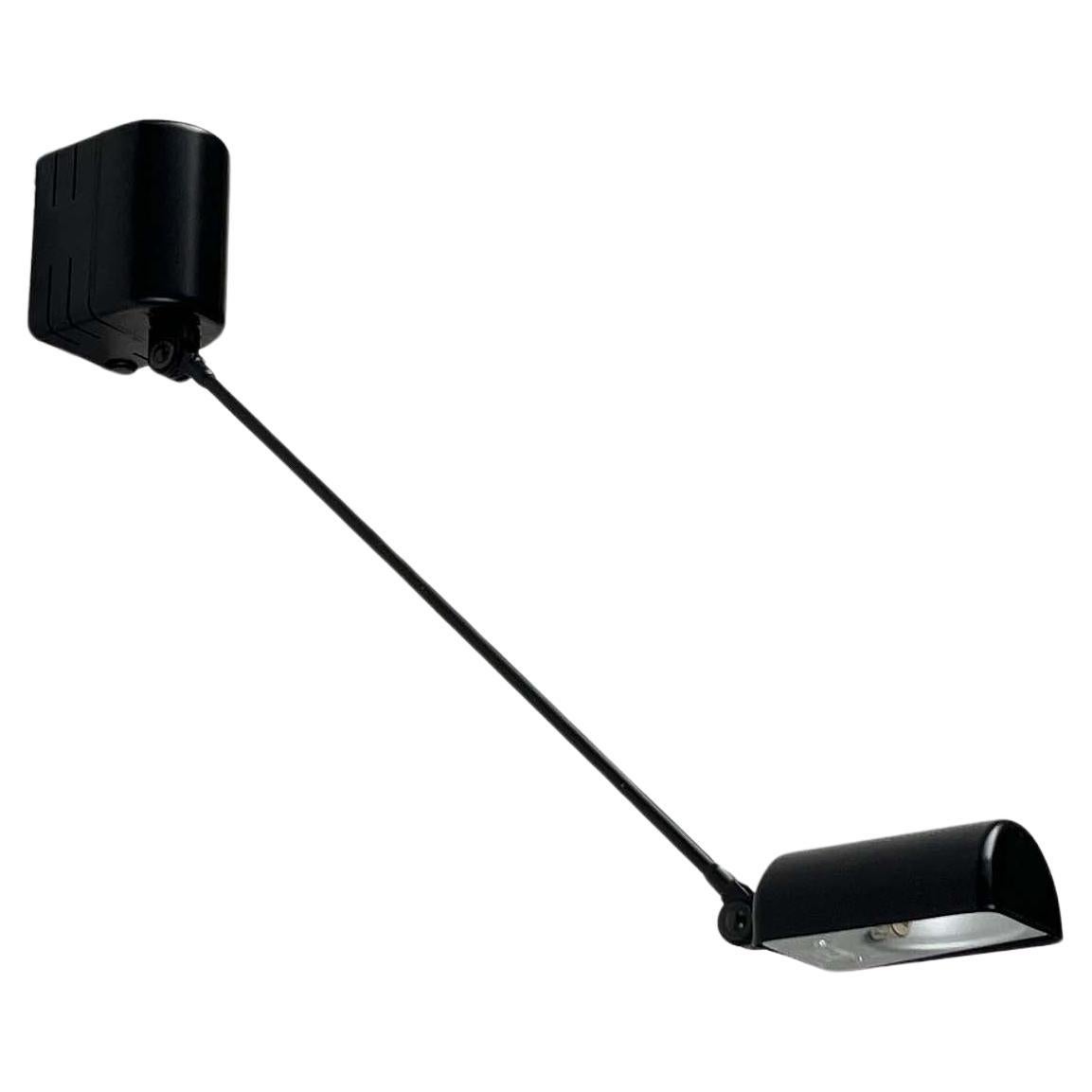 Italian Black Daphinette Classic Wall Lamp by Tommaso Cimini for Lumina, 1980s