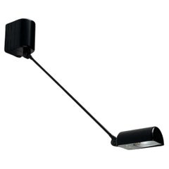 Italian Black Daphinette Classic Wall Lamp by Tommaso Cimini for Lumina, 1980s