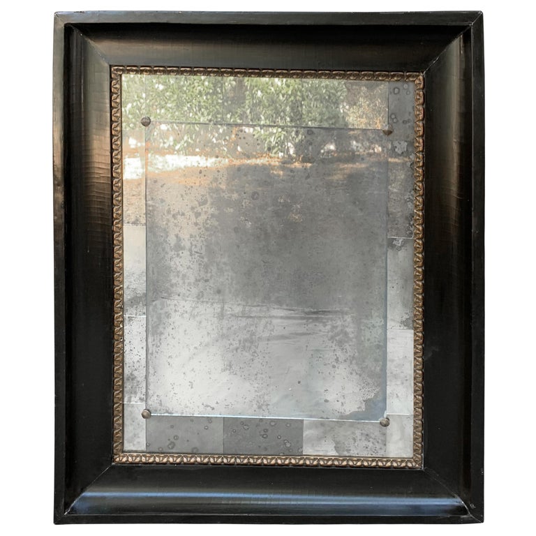 Italian Black Lacquered And Gilt Mercury Mirror For At 1stdibs Gilt Mercury Mirror, Mercury Glass Effect On Mirror