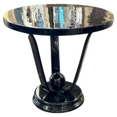 Italian Black Lacquered Art Deco Style Tables