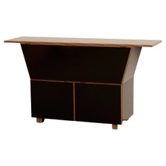 Italian Black Lacquered Sideboard