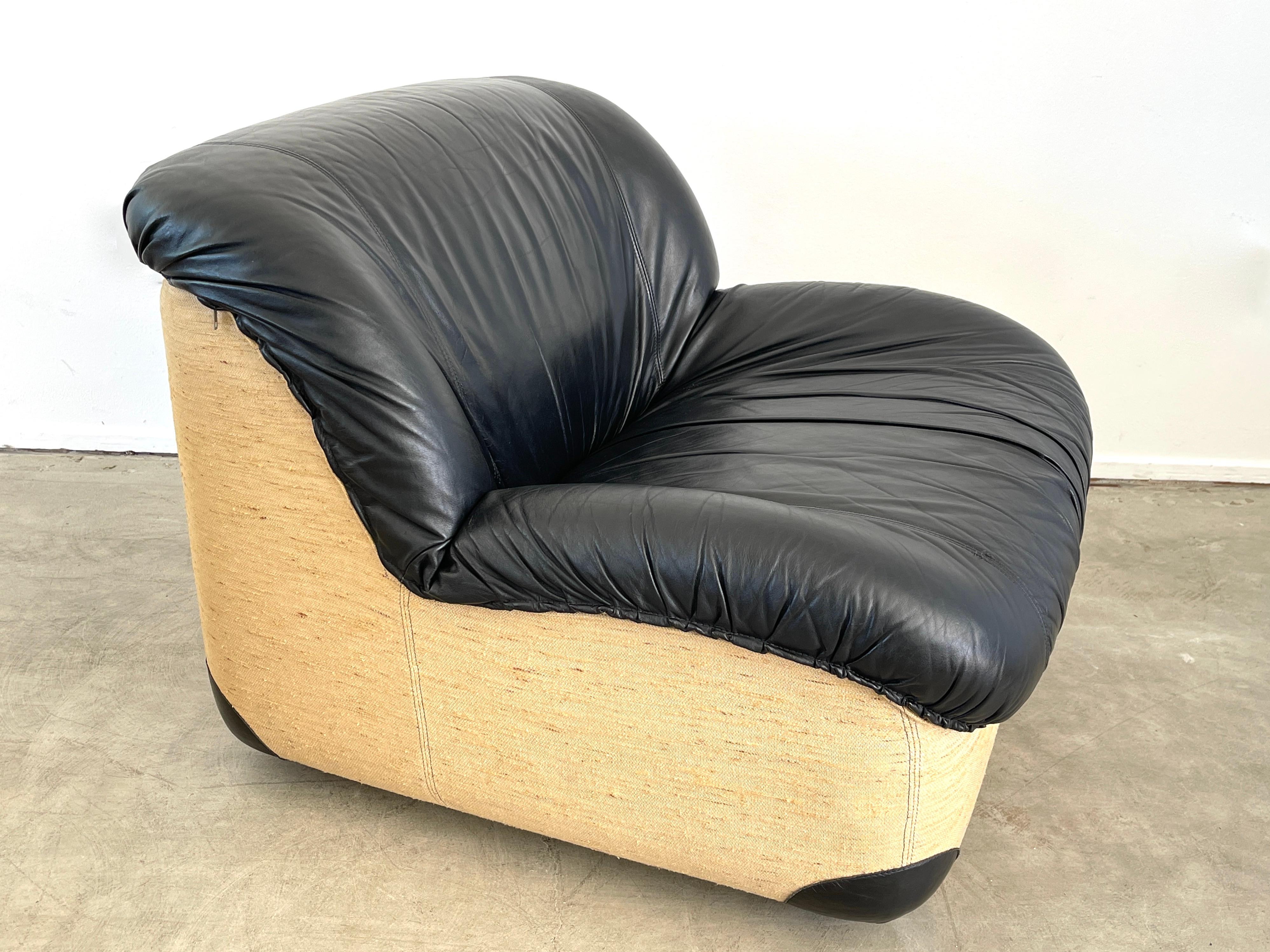 henning leather accent chair