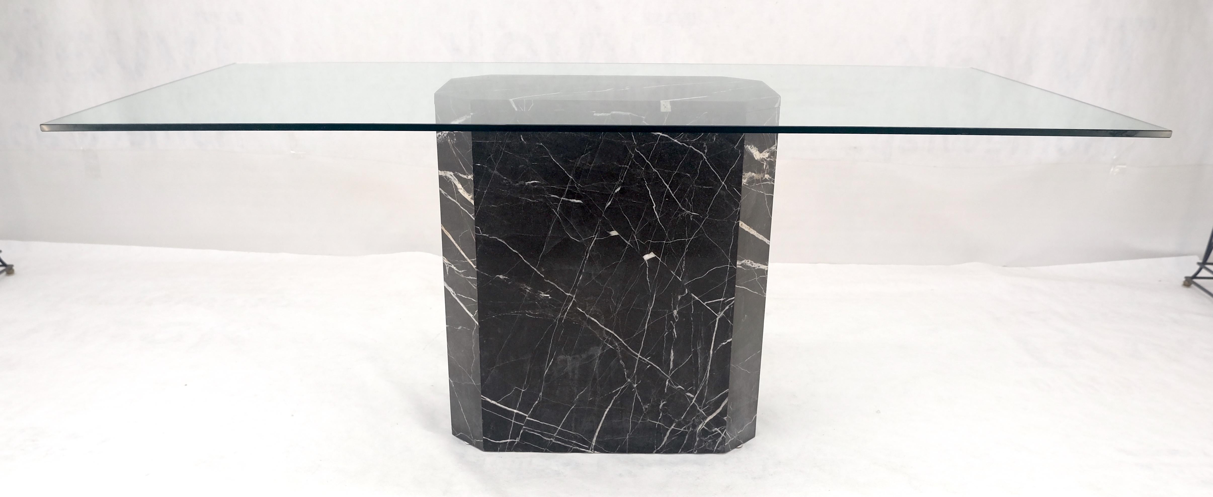 20th Century Italian Black Marble Base 35x71