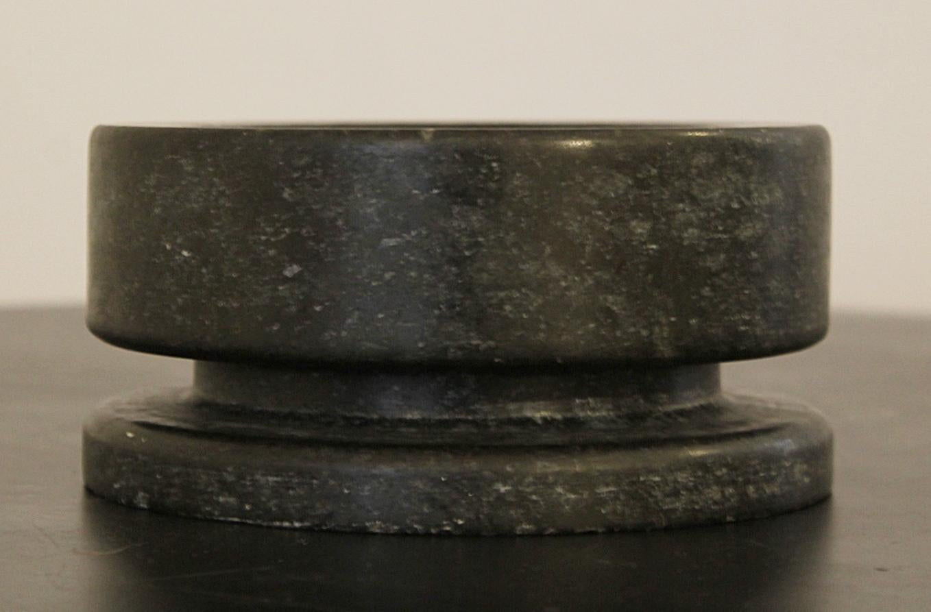 Italian Black Marble Cup/Ashtray by Angelo Mangiarotti, 1970s For Sale 1