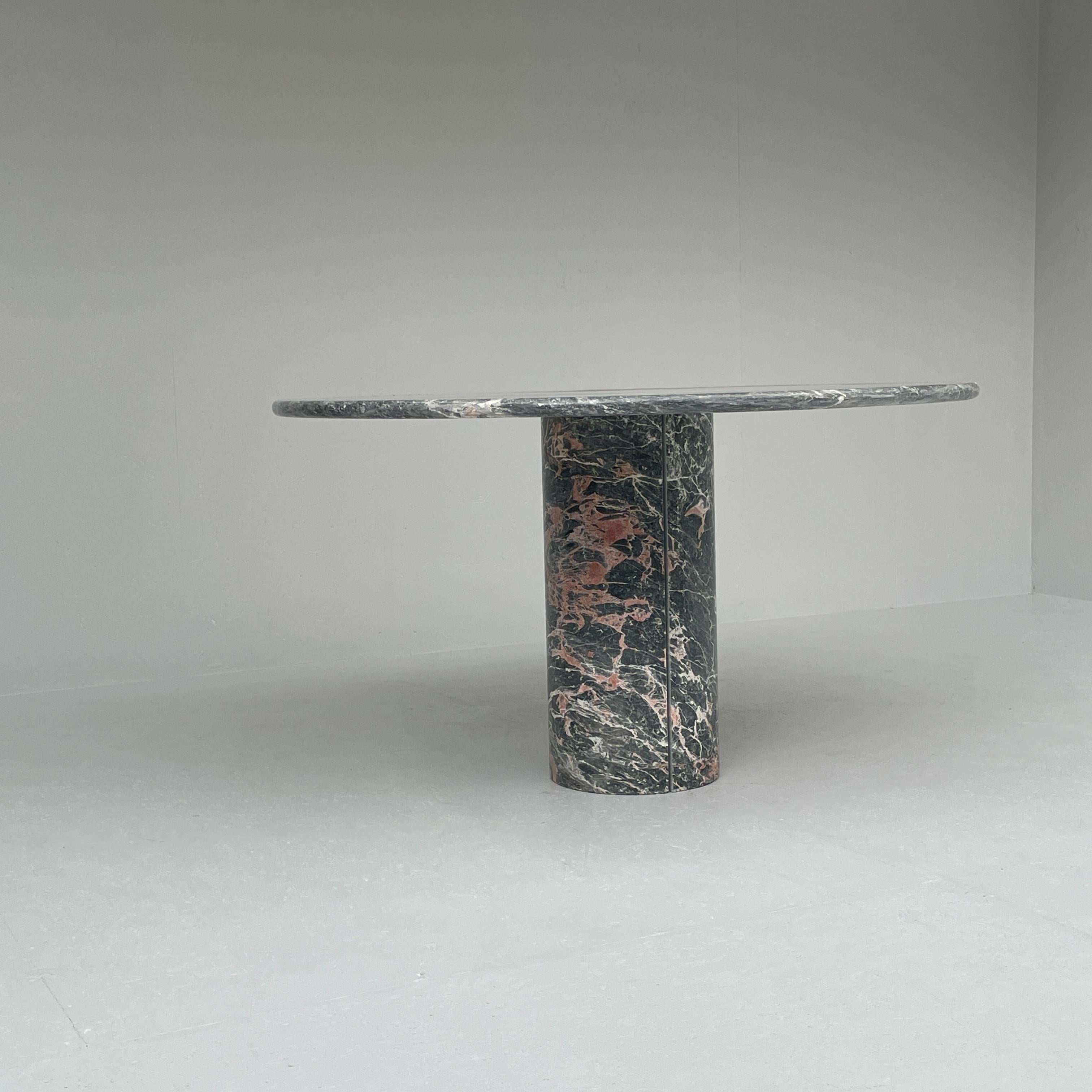 Italian, Black Marble Dining Table 5