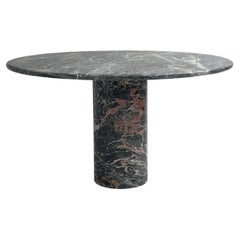 Italian, Black Marble Dining Table