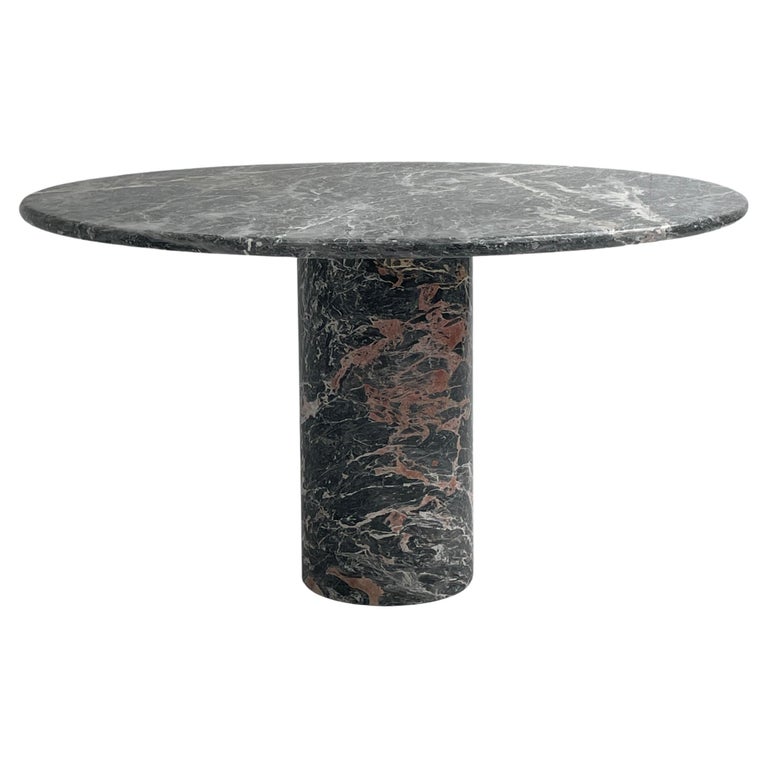 Italian, Black Marble Dining Table For Sale at 1stDibs