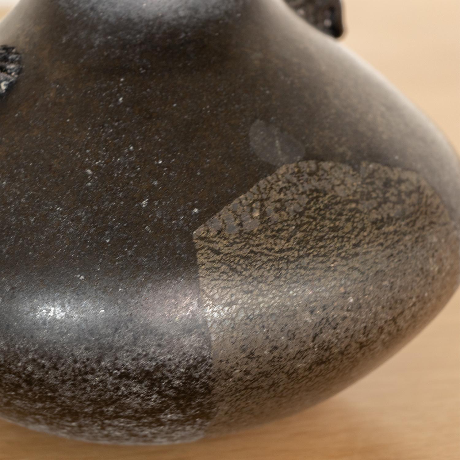 Italian Black Scavo Vase 3