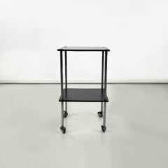 Italian black trolley on wheels T9 by Luigi Caccia Dominioni for Azucena, 1960s