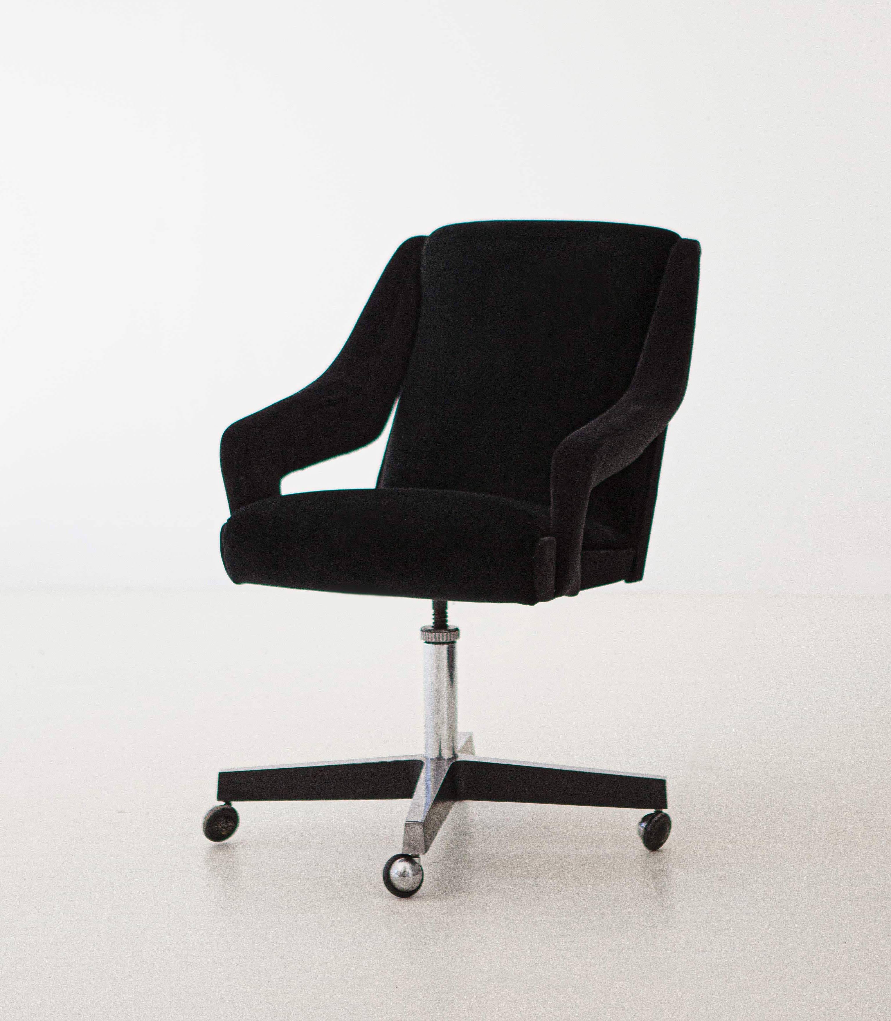 black velvet desk chair