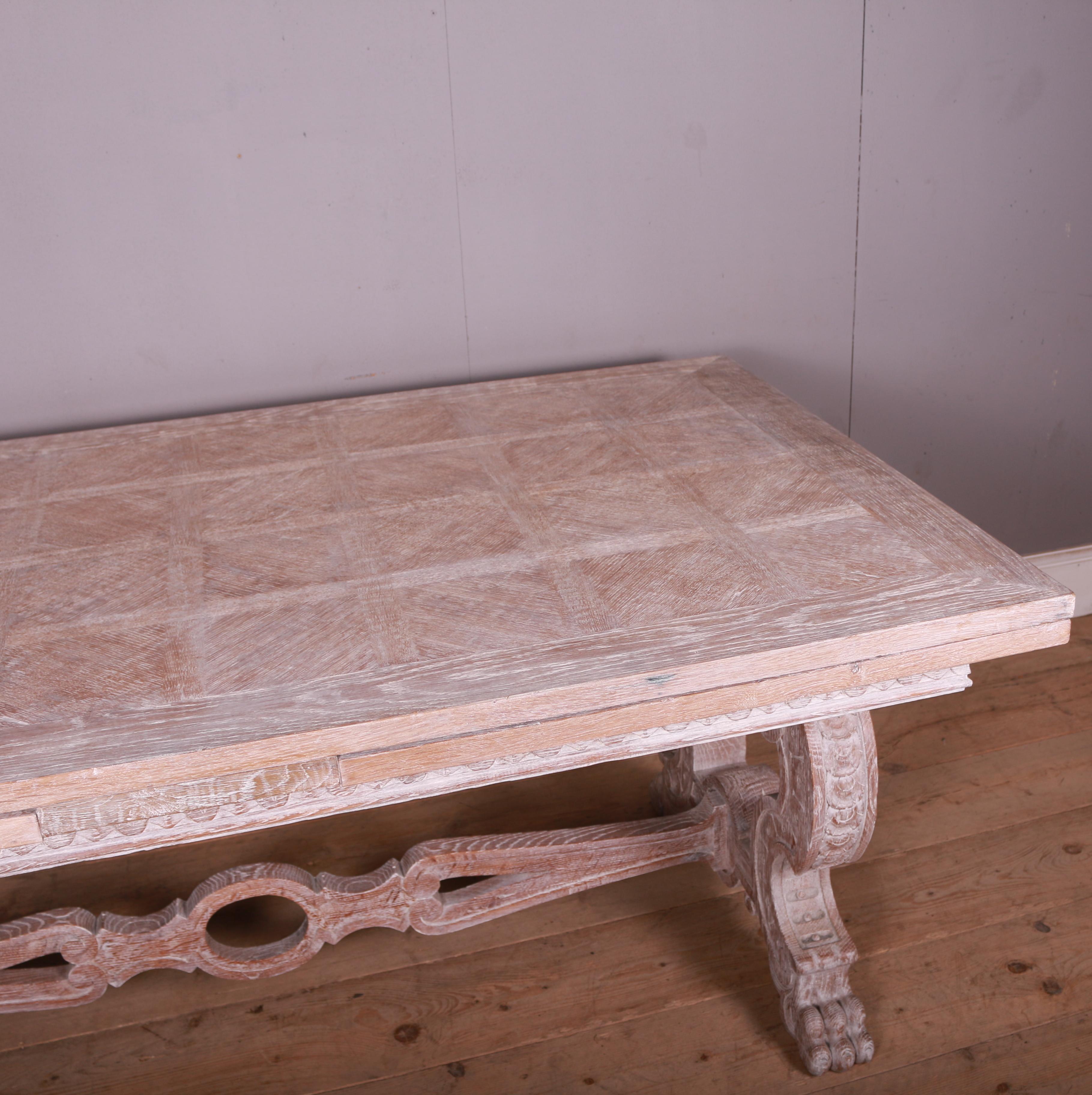 Italian Bleached Oak Dining Table 5