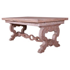 Italian Bleached Oak Dining Table