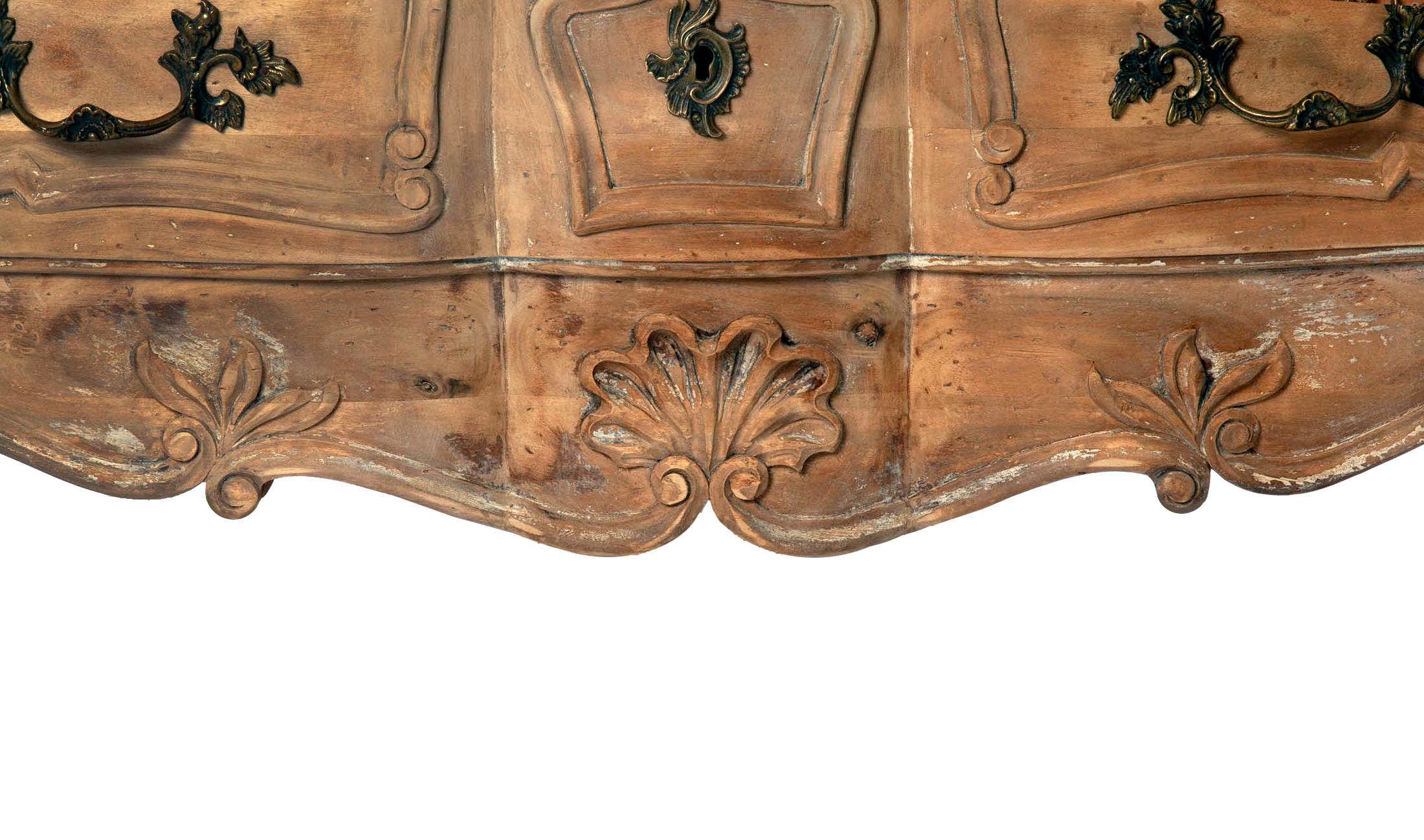 Late 20th Century Italian Blonde Handcarved Chest