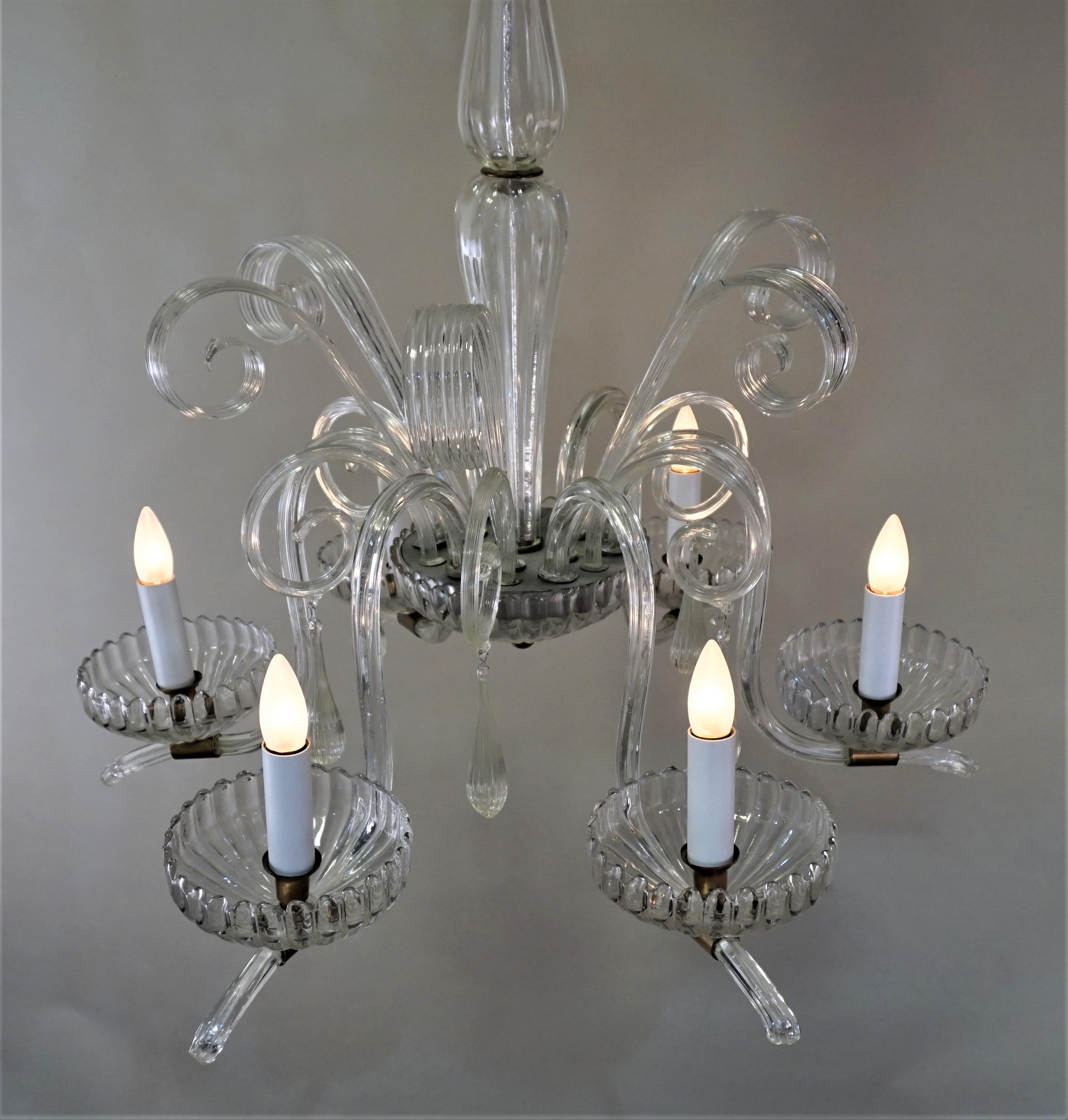 italian blown glass chandeliers