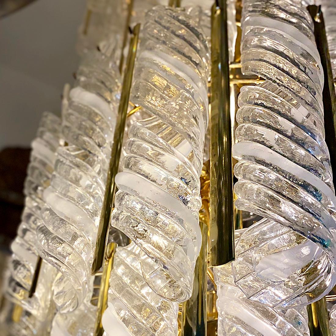 Italian Blown Glass Chandelier For Sale 7