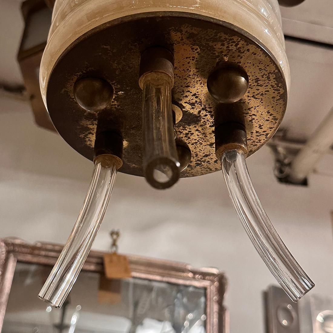 Lustre italien en verre soufflé en vente 1