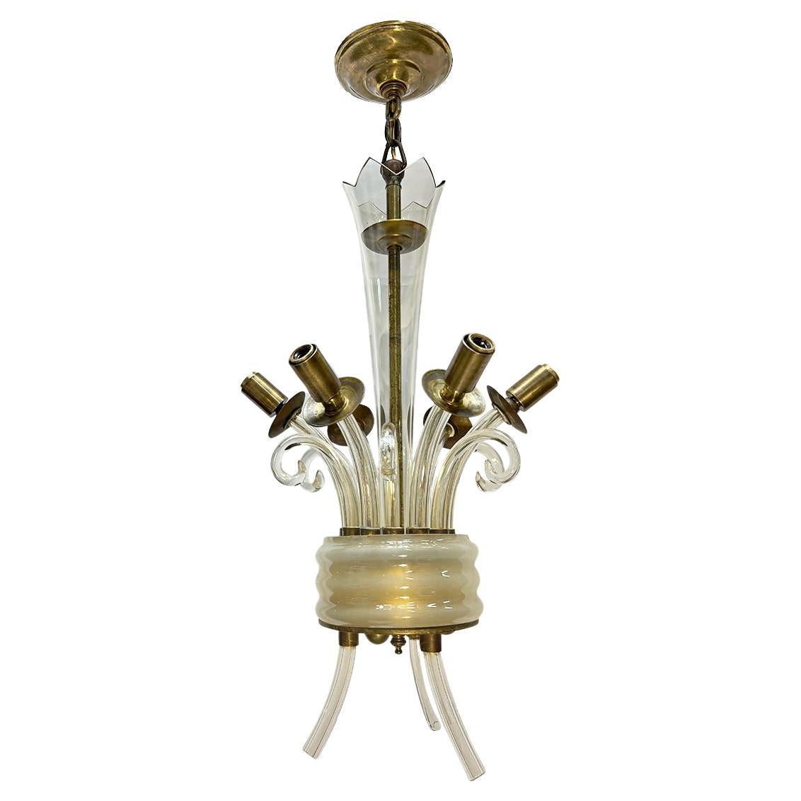 Italian Blown Glass Chandelier